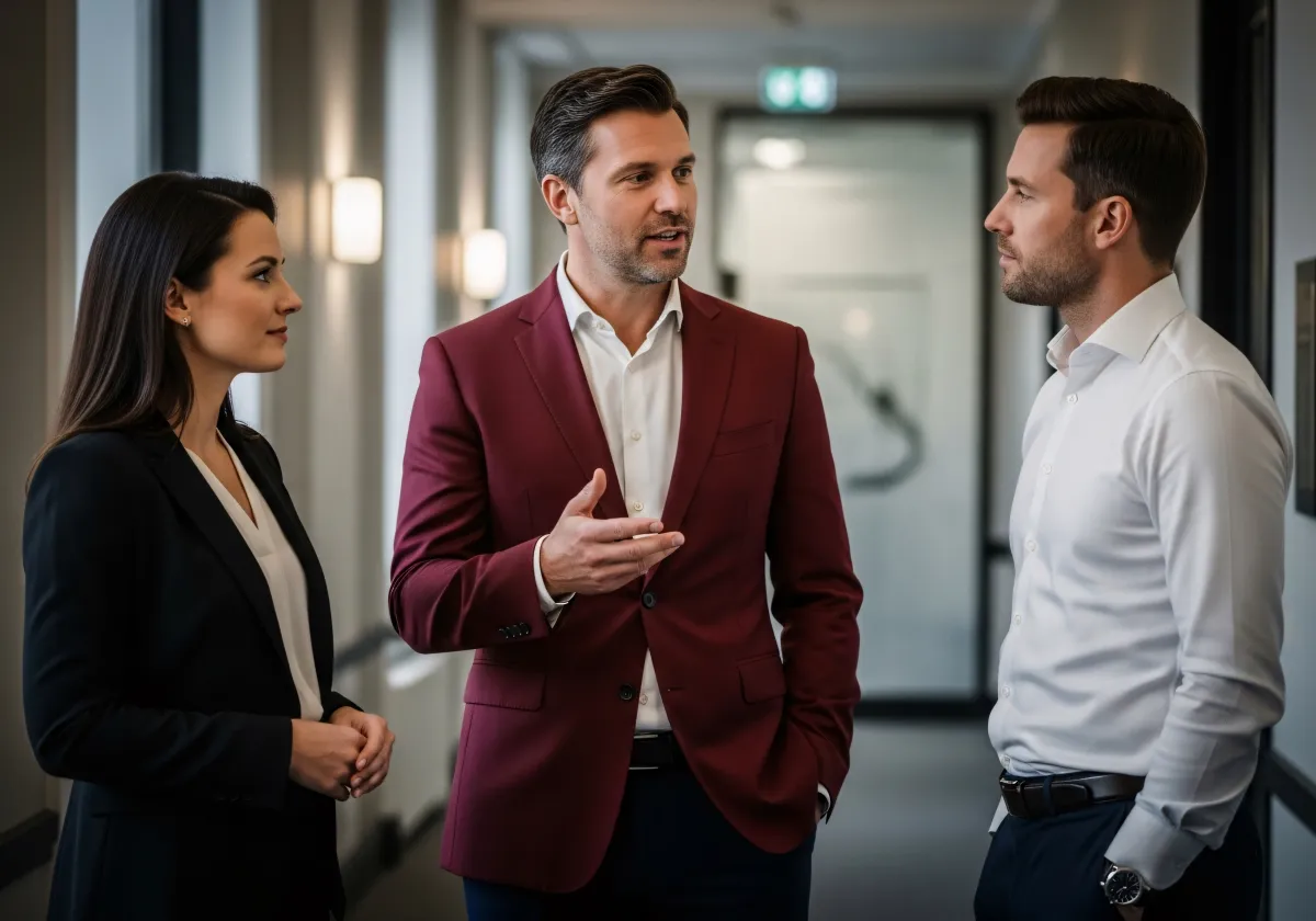 Sessão de coaching com grupo atento